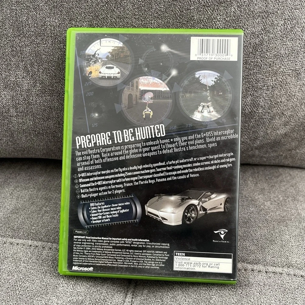 SpyHunter (Microsoft Xbox, 2002) - TESTED COMPLETE WITH MANUAL